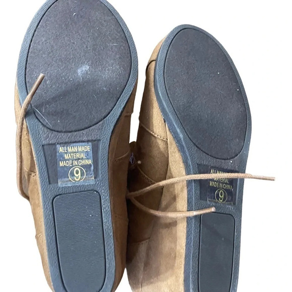 J. Adams Brown Tie up Wedge Boots size 9 - Picture 5 of 5